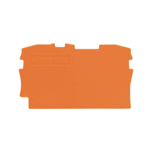Wago End Plate Single-Deck 2-Conductor Orange