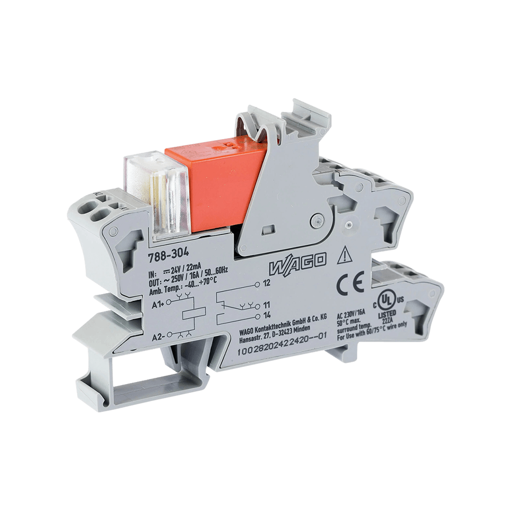 Wago Coupling Relay SPDT 16A - 24V Coil