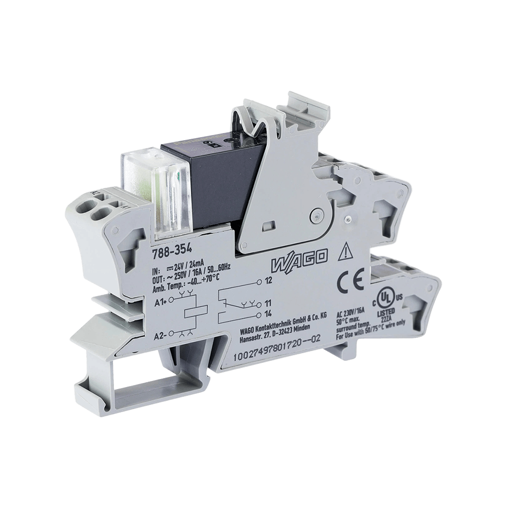 Wago Coupling Relay SPDT 16A (120A Inrush) - 24V Coil